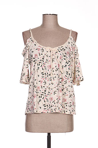 teddy smith chemises fille de couleur beige