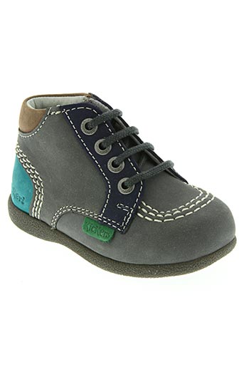 kickers chaussures garçon de couleur gris