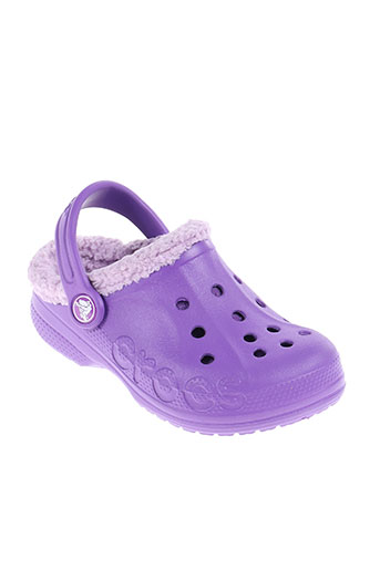 crocs chaussures enfant de couleur violet
