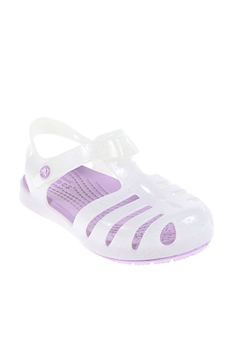 crocs chaussures fille de couleur blanc