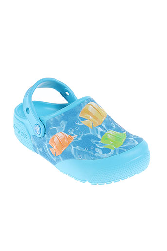 crocs chaussures enfant de couleur bleu