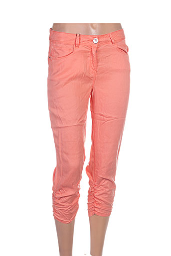 breal pantacourts femme de couleur orange