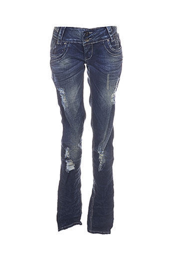 simply chic jeans femme de couleur bleu