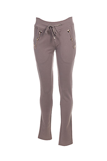 d.cherri pantalons femme de couleur beige
