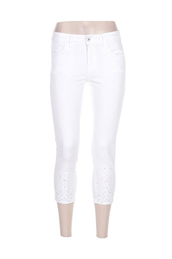 onado pantacourts femme de couleur blanc