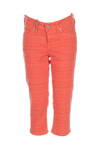 mustang pantacourts femme de couleur orange