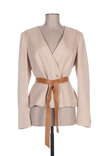 maxmara vestes femme de couleur beige