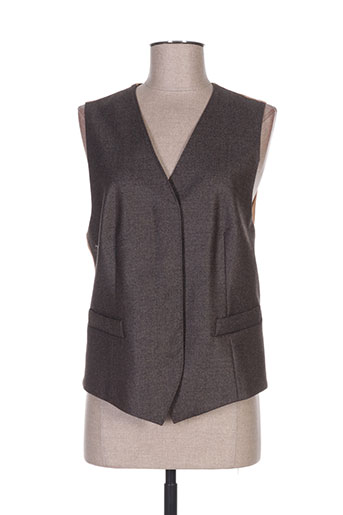 maxmara gilets femme de couleur marron