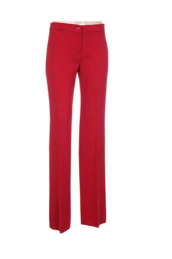 maxmara pantalons femme de couleur rouge