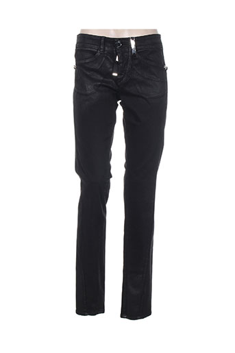 high pantalons femme de couleur noir