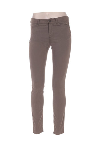 maxmara pantalons femme de couleur marron