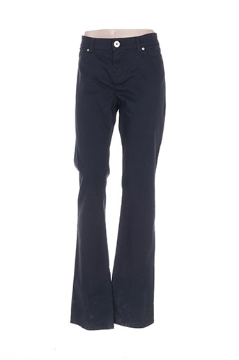 maxmara pantalons femme de couleur bleu