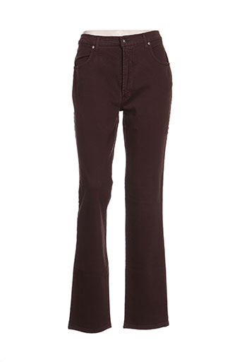 trussardi jeans pantalons femme de couleur marron