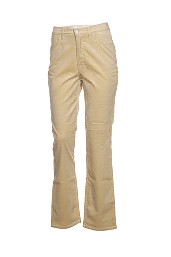 trussardi jeans pantalons femme de couleur jaune