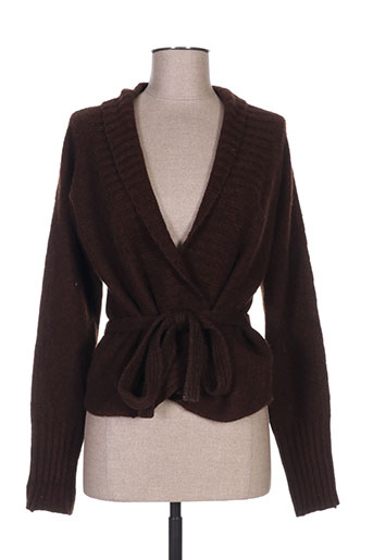 maxmara gilets femme de couleur marron