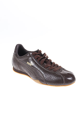 puma chaussures homme de couleur marron