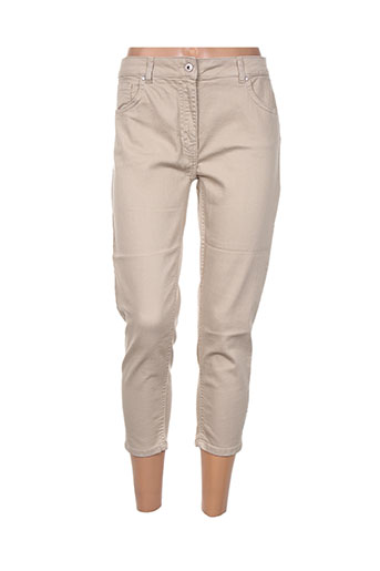 lauren vidal pantacourts femme de couleur beige