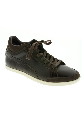 puma chaussures homme de couleur marron