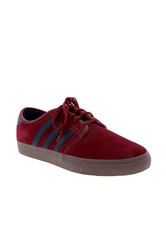 adidas chaussures homme de couleur rouge