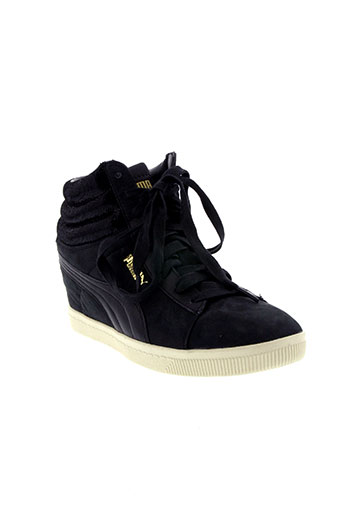 puma chaussures femme de couleur noir