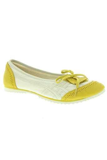 onitsuka tiger chaussures femme de couleur jaune