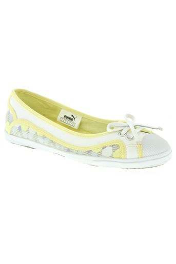 puma chaussures femme de couleur jaune