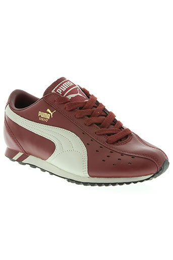 puma chaussures femme de couleur rouge