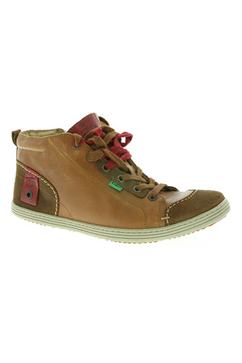 kickers chaussures garçon de couleur beige