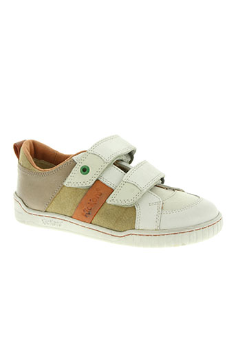 kickers chaussures garçon de couleur beige