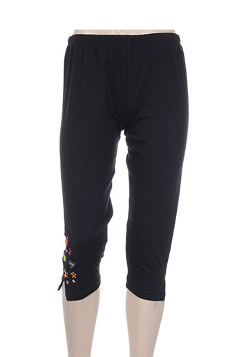 noos noos pantalons femme de couleur noir