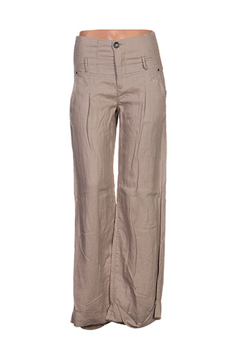ddp pantalons femme de couleur marron