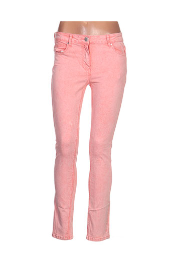 cbk pantalons femme de couleur orange