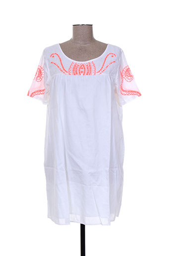 antik batik robes femme de couleur blanc