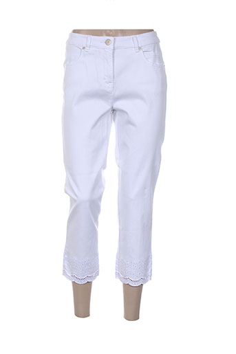 toni pantacourts femme de couleur blanc