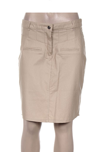 luizacco jupes femme de couleur beige