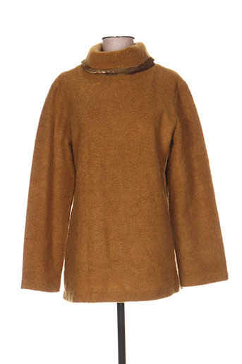 coco menthe pulls femme de couleur marron