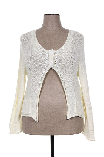 pause cafe gilets femme de couleur beige