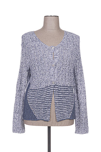 jean gabriel gilets femme de couleur bleu