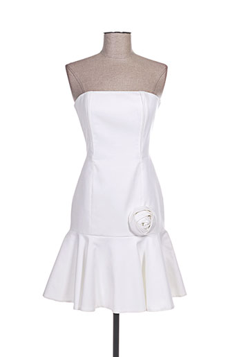 paul ka robes femme de couleur blanc