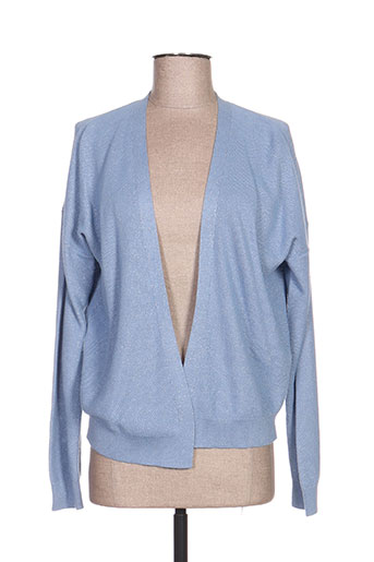 signe nature gilets femme de couleur bleu