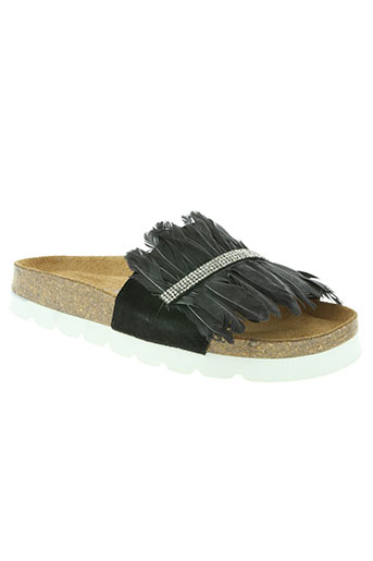 coco et abricot chaussures femme de couleur noir