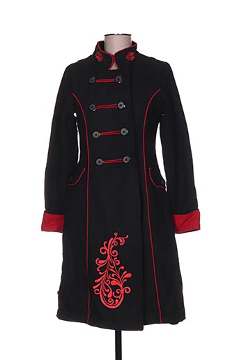 bamboo's manteaux femme de couleur rouge