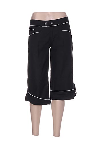 bamboo's pantacourts femme de couleur noir