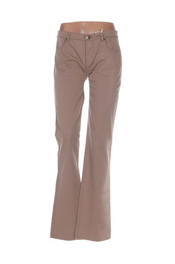 maxmara pantalons femme de couleur marron