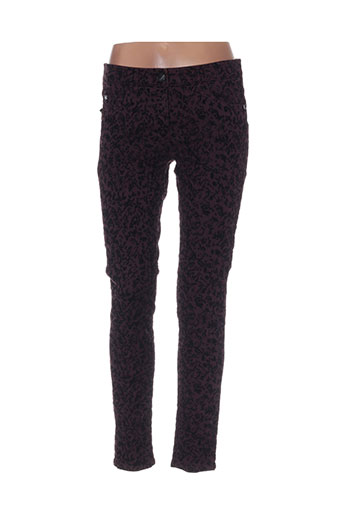 luisa cerano pantalons femme de couleur violet