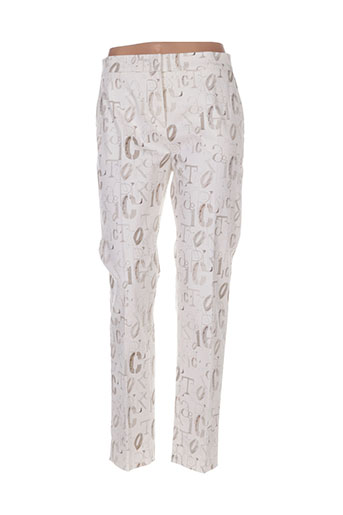 maxmara pantalons femme de couleur beige