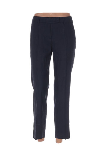 luisa cerano pantalons femme de couleur bleu