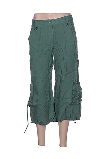 l33 pantacourts femme de couleur vert