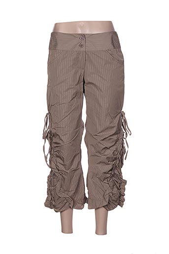 l33 pantacourts femme de couleur beige