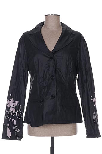 l33 manteaux femme de couleur noir